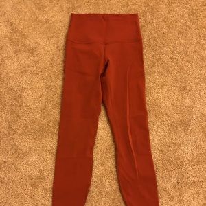 Lululemon aligns 25 inch in rustic clay in size 4